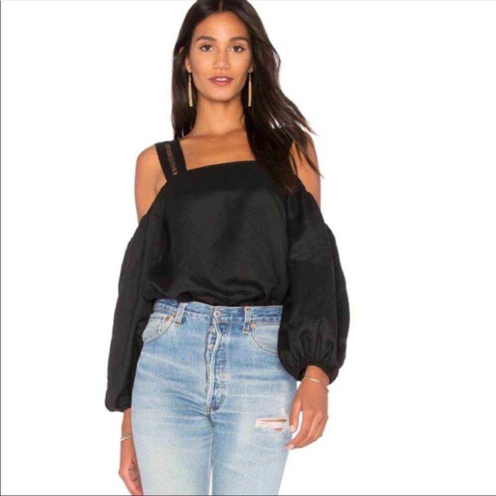 Revolve Blaque Label Cold Shoulder Top - Picture 2 of 12